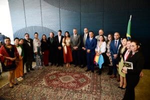 Delegação do PARLAMAZ na instalação do Caucos na Câmara dos Deputados, Brasília
