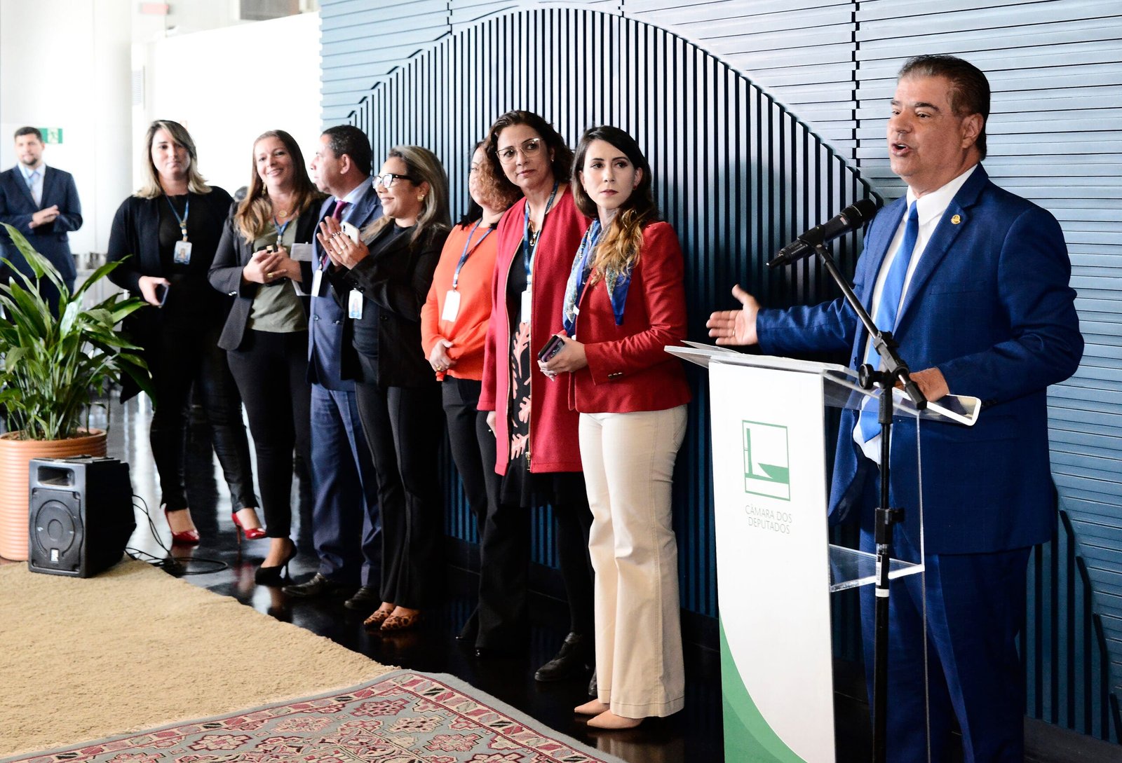 Presidente do PARLAMAZ, Senador Nelsinho Trad, na instalação do Caucos na Câmara dos Deputados, Brasília