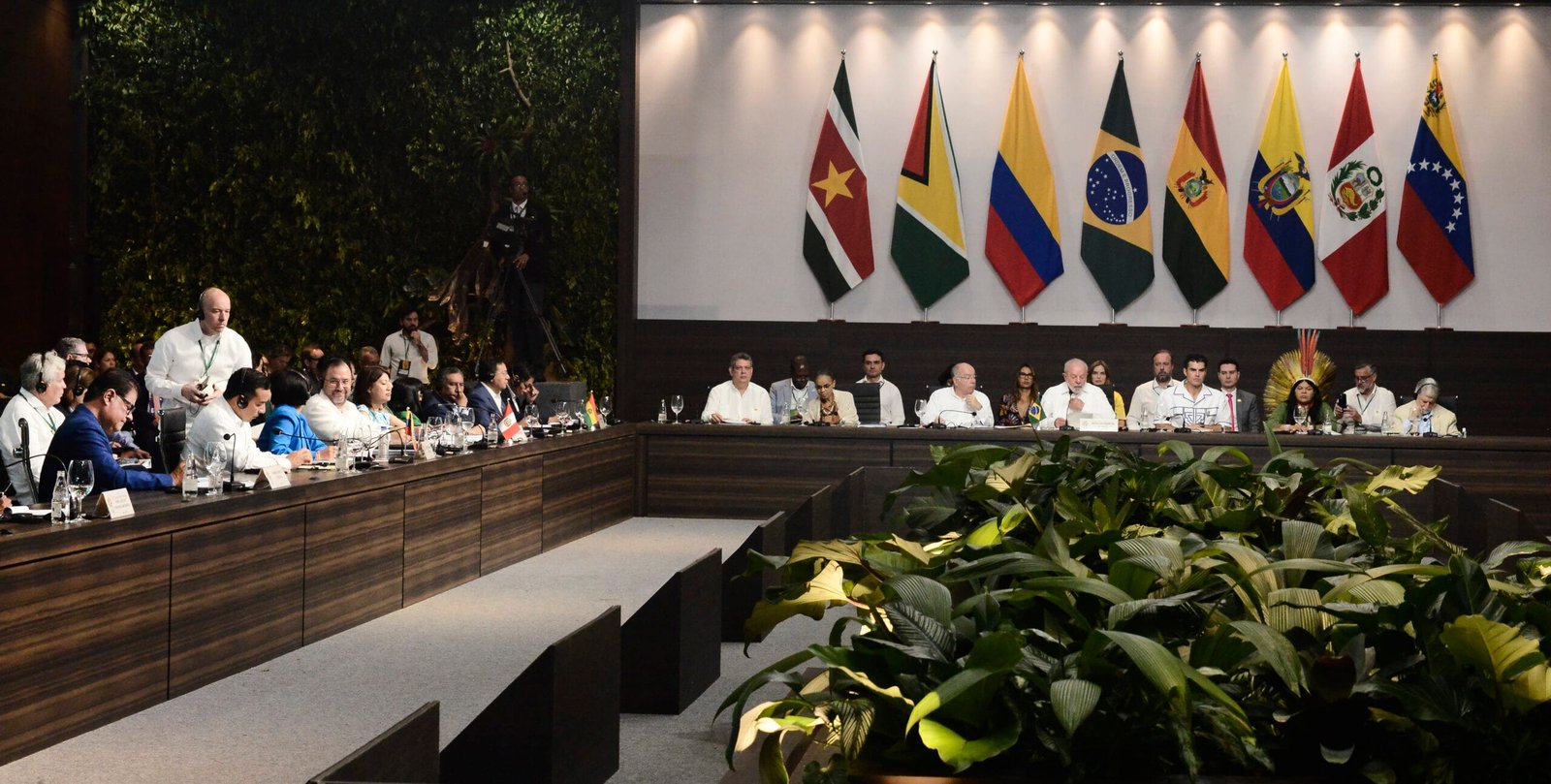 Presidente do Parlamaz, Senador do Brasil, Nelsinho Trad, na Reunião de Presidentes de Países Amazônicos, Cúpula de Belém, Pará, Brasil